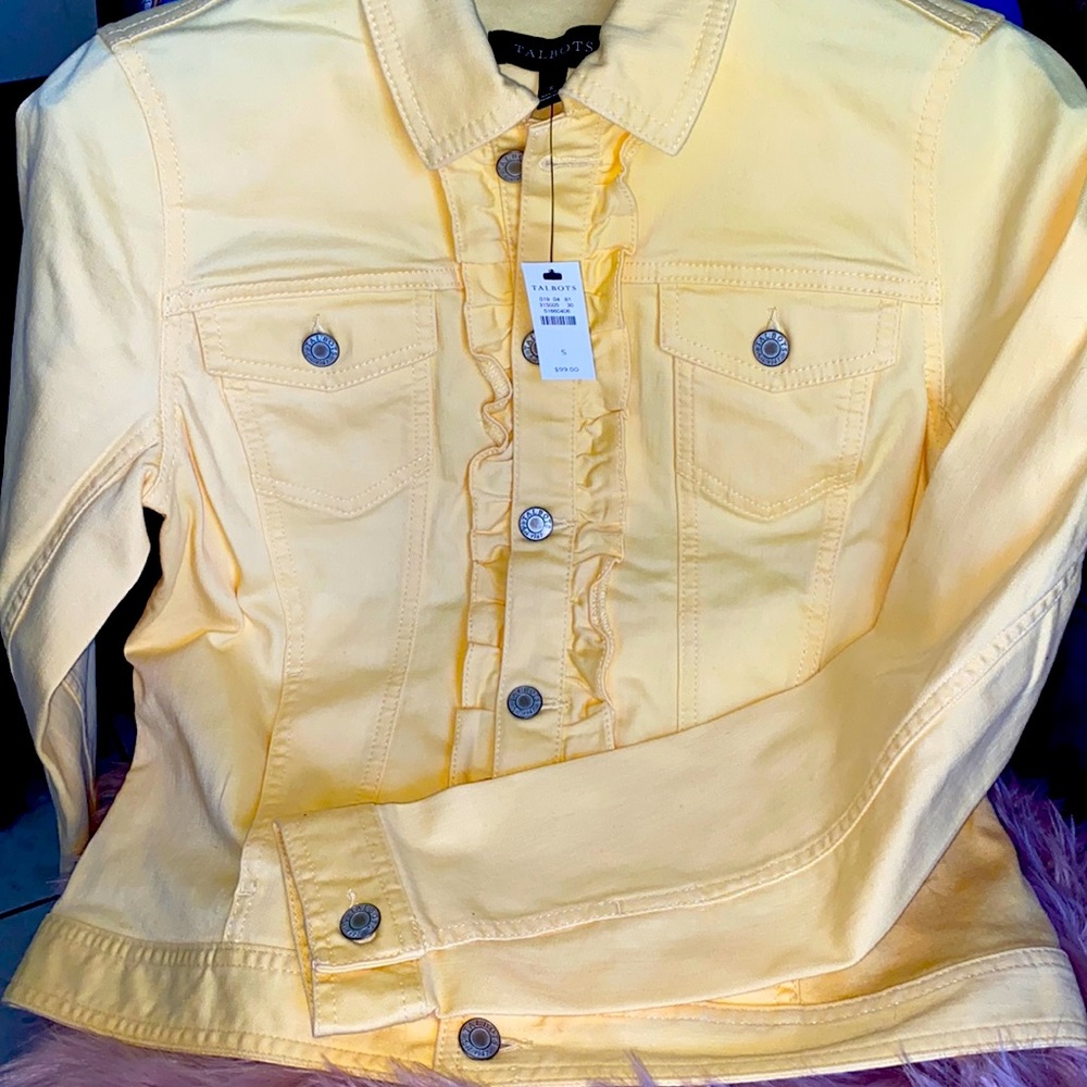 Yellow jean jacket